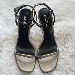 Mango Strappy Heels Ankle Cuff